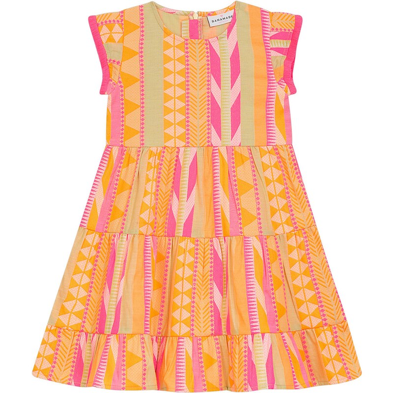 Danamade Šaty pastelovo zelená / oranžová / ružová / neónovo ružová 62890636