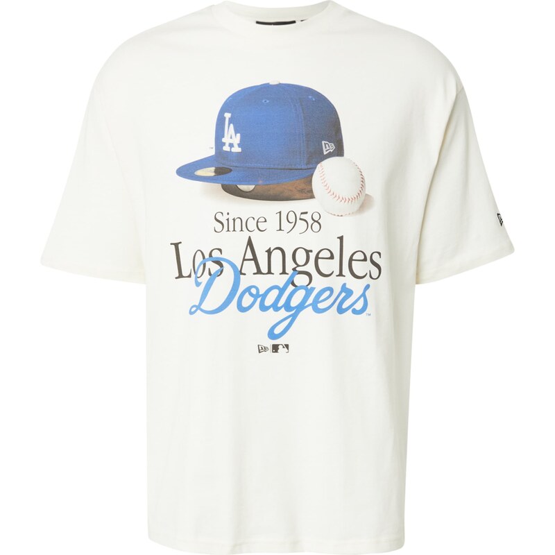 NEW ERA Tričko Los Angeles Dodgers modrá / tmavohnedá / čierna / biela 62890675