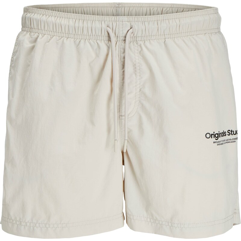 JACK & JONES Plavecké šortky JPSTNaxos svetlosivá / čierna 62890434