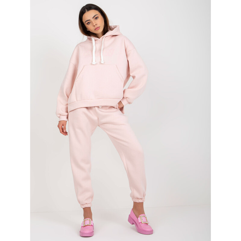 BASIC Svetloružová tepláková súprava s kapucňou EM-KMPL-630-1.40P 37778036