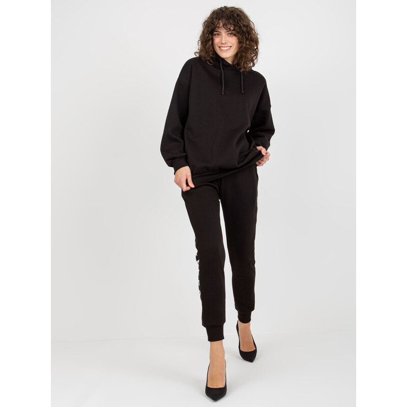 BASIC Čierna tepláková súprava so zipsom na chrbte EM-KMPL-761.36X 39242652