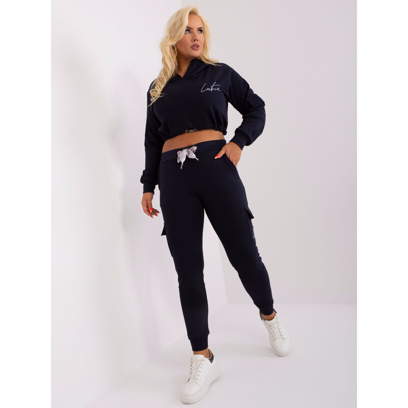 BASIC Tmavomodrá tepláková súprava s vreckami EM-KMPL-HW-20-441.14X 45531660