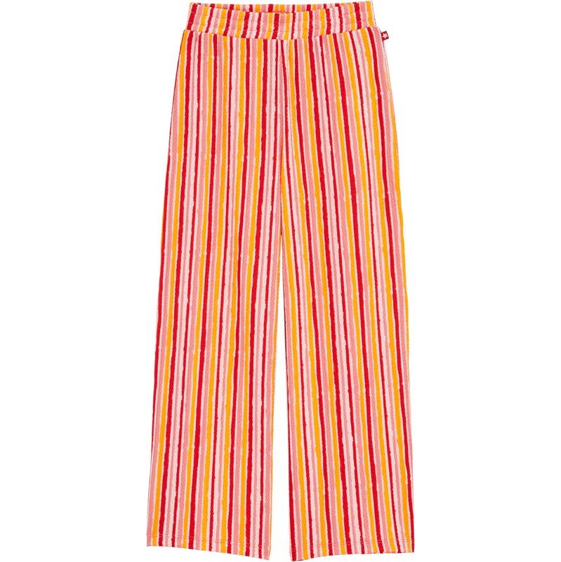 WE Fashion Nohavice tmavooranžová / ružová / brusnicová / biela 63166192