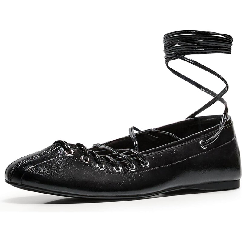 Bershka Baleríny s ramienkom čierna 63160092