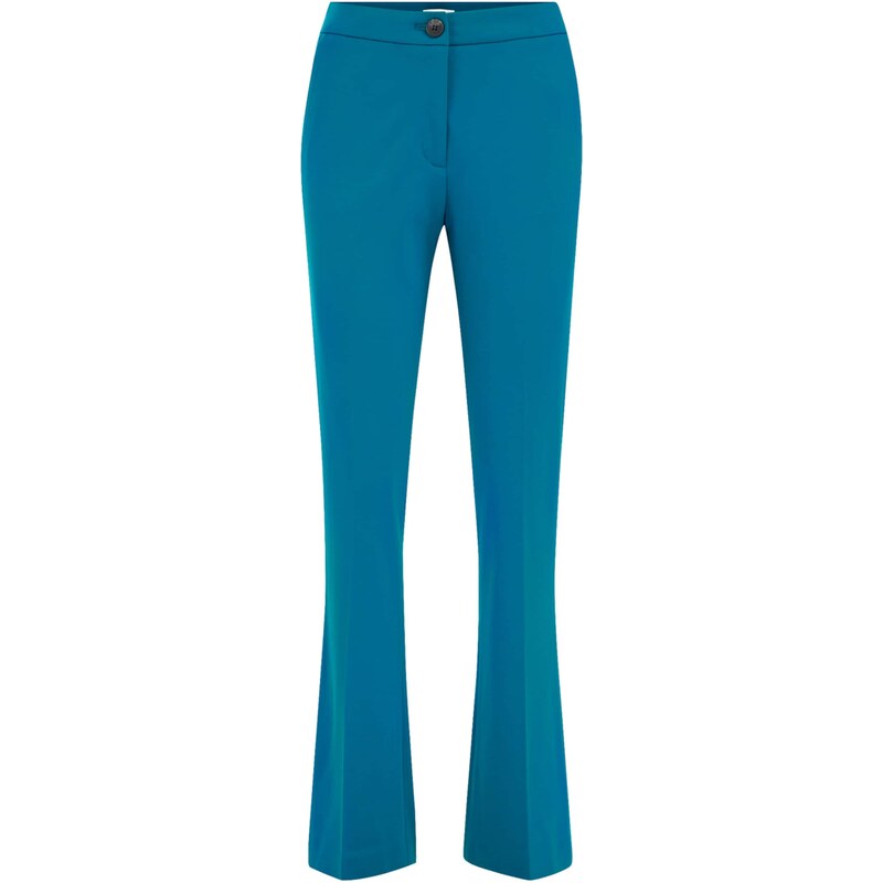 WE Fashion Nohavice s pukmi kráľovská modrá 63166180