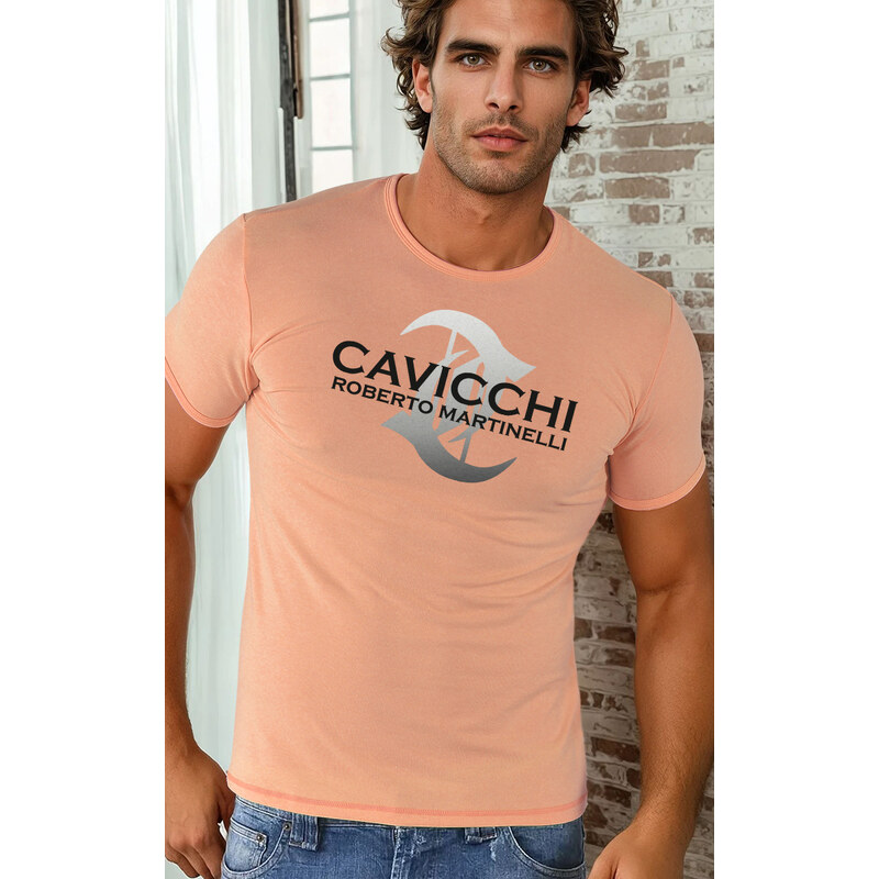 CAVICCHI Roberto Martinelli Pánske tričká CAVICCHI CC219 00172 luxusné 53175226