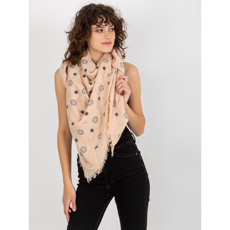 BASIC Lososový šál so vzorom -AT-CH-23505-1.55-losos 37378651