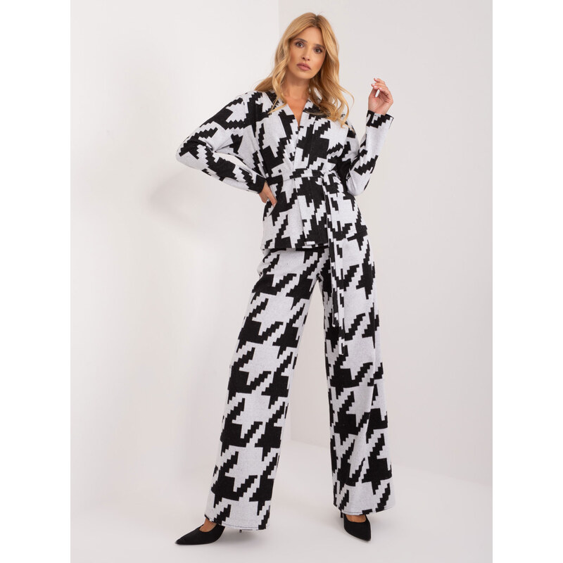 BASIC Čierno-biely komplet s kohútim vzorom LK-KMPL-509561.03X-black 49119682