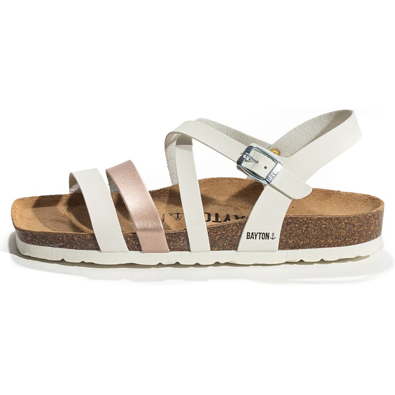 Bayton Sandále Gerone ružové zlato / biela 63146143