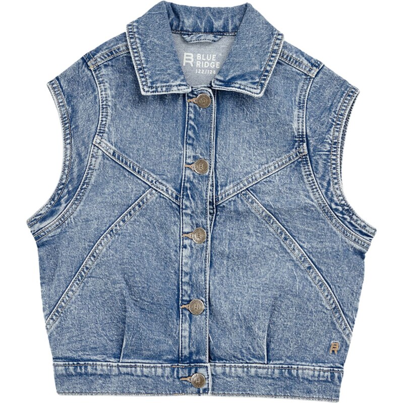 WE Fashion Vesta modrá denim 63150957