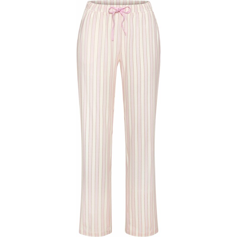 VIVANCE Pyžamové nohavice Dreams ružová / šedobiela 63157661