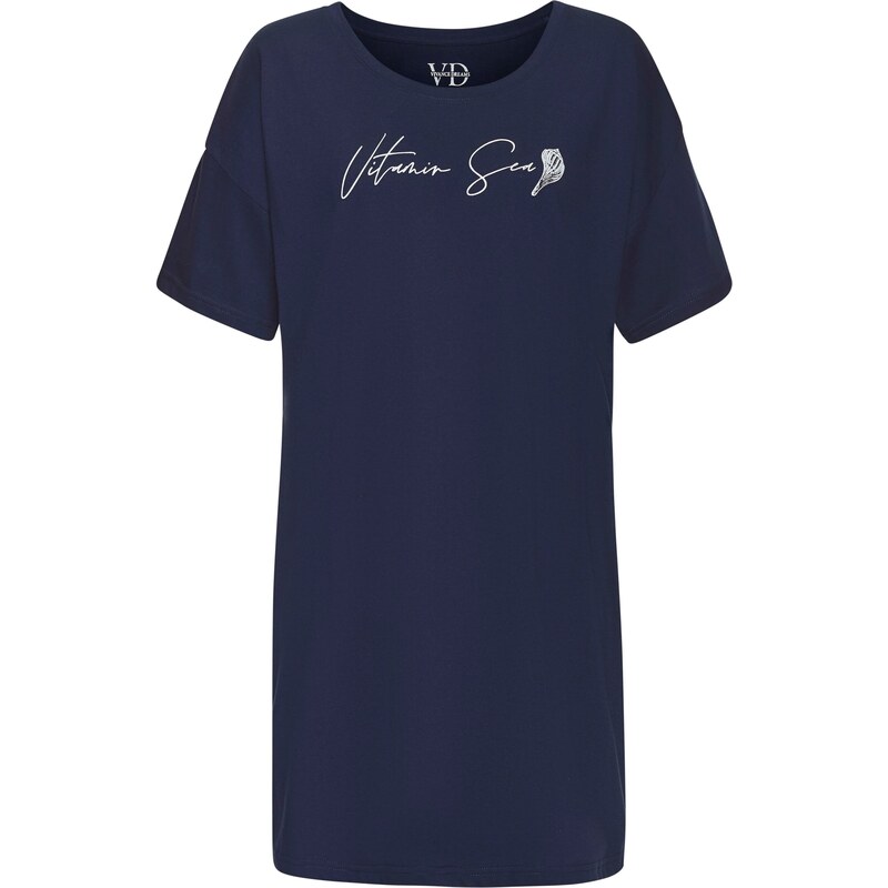 VIVANCE Tričká na spanie tmavomodrá / prírodná biela 62899945