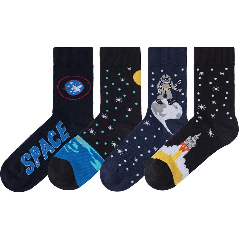 H.I.S Ponožky modrá / tmavomodrá / červená / biela 62899973