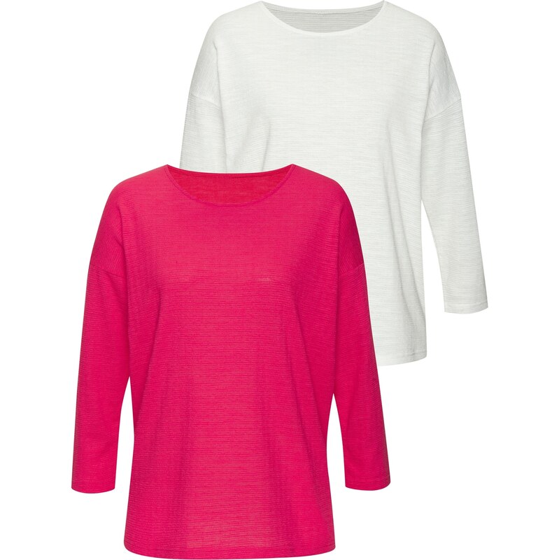 VIVANCE Tričko fuksia / biela 62961902