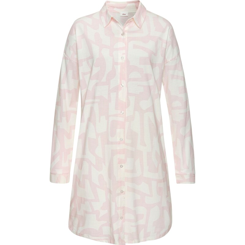 s.Oliver Nočná košieľka ružová / biela 62899955