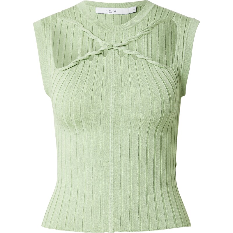 IRO Vyšívaný top svetlozelená 63163481