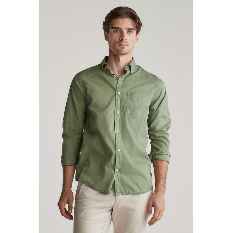 KOŠEĽA GANT REG SUNFADED VOILE SHIRT KALAMATA GREEN 62904068