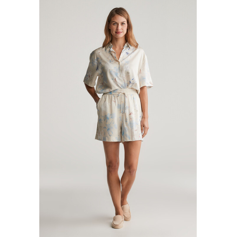 ŠORTKY GANT REL FLORAL PRINT SHORTS PUTTY 62904072