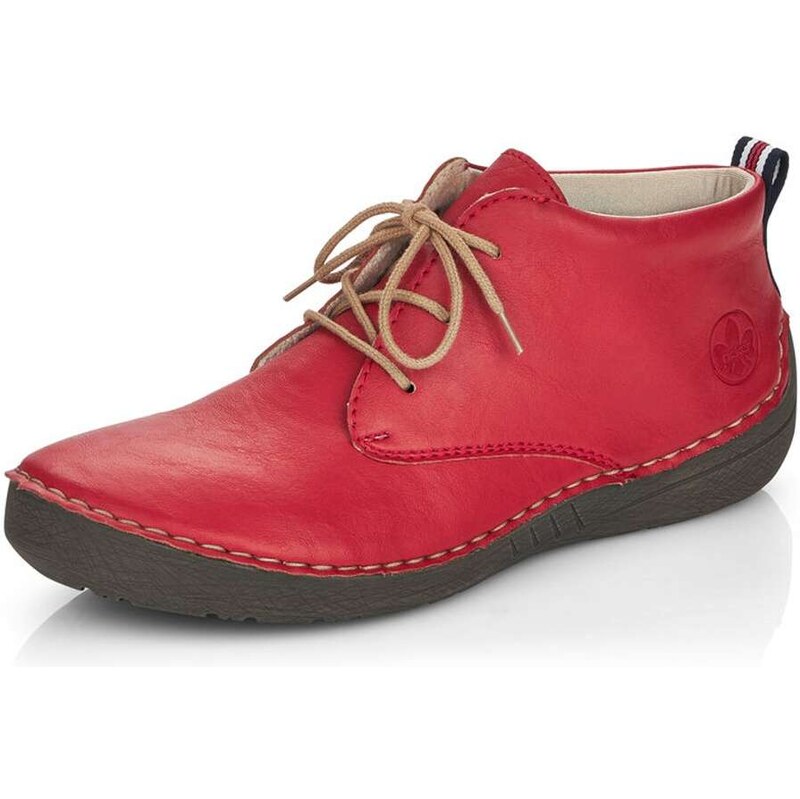 Dámska členková obuv RIEKER 52522-33 červená W5 28202016