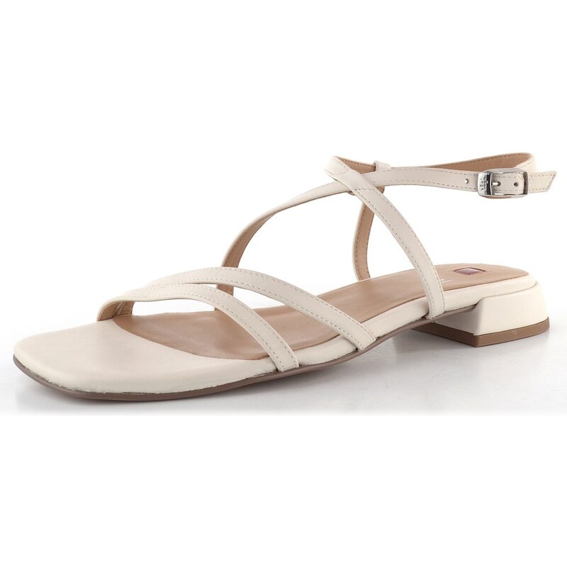 E-shop Högl luxusné pásikové sandále Creme 9-101510