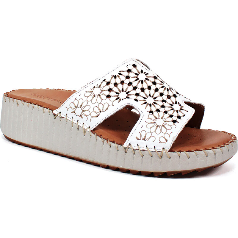 Secretshoes Kožené šľapky 62907694