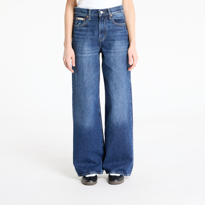 Džínsy Calvin Klein Jeans The Wide Leg Tinted Jeans Blue 31 62909135