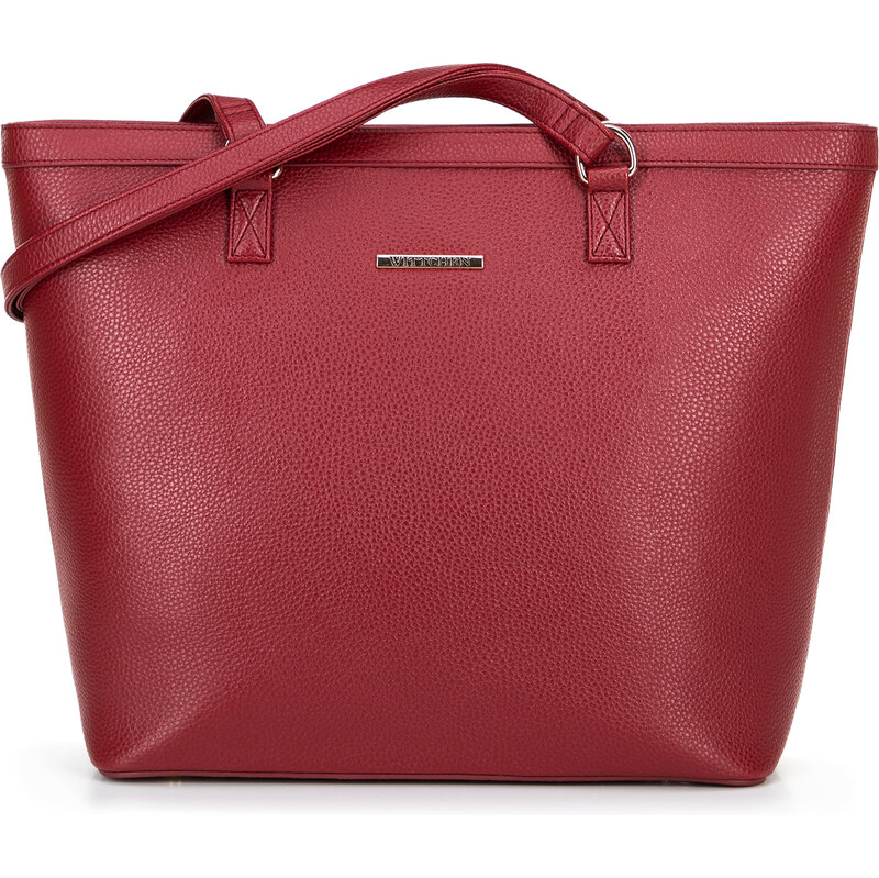 Wittchen Dámska veľká shopperka z ekokože červená 100-4Y-004-3 66090184