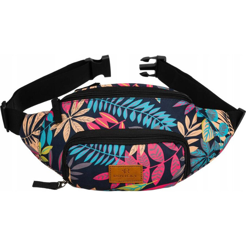 Rovicky Čierna ľadvinka s farebným kvetinovým vzorom R-WB26 52671658