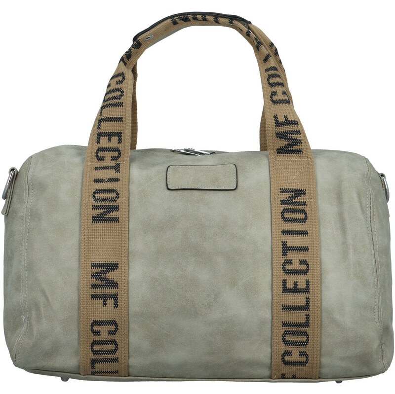 MaxFly Štýlová cestovná dámska koženková taška Morfeus, šedá 66429816