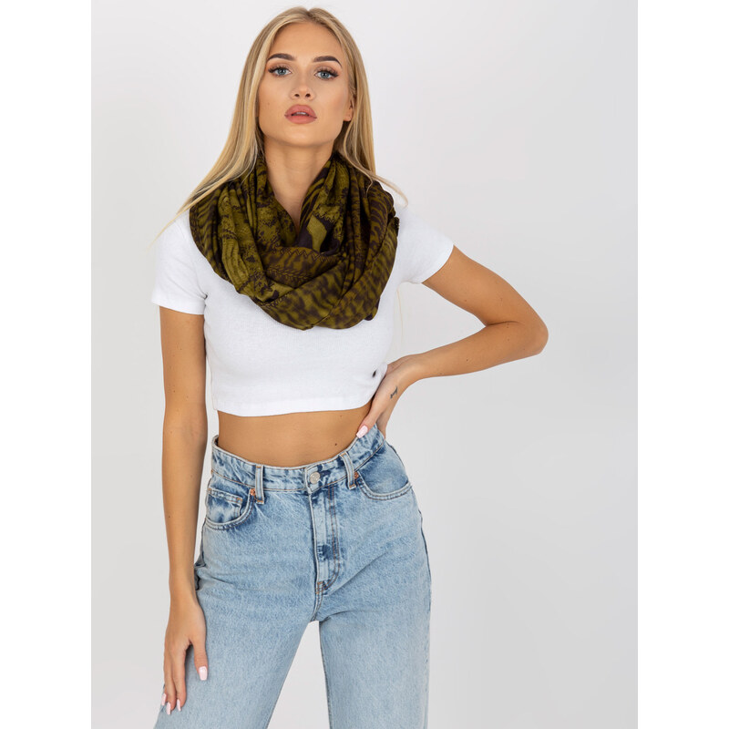 BASIC Khaki šatka so zvieracím vzorom AT-KM-S-6162-khaki 34877307