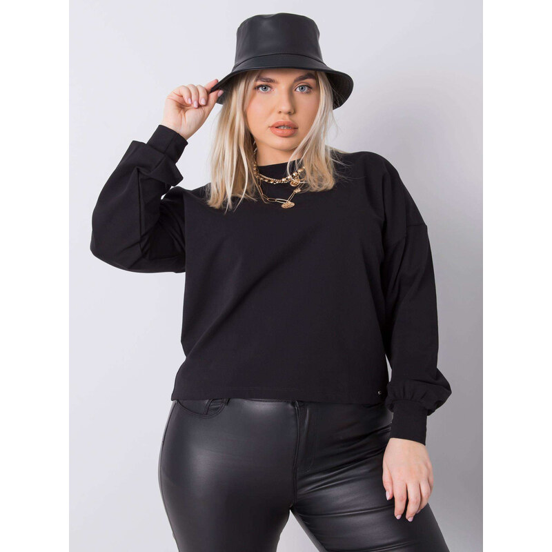 BASIC FEEL GOOD Čierna dámska basic mikina RV-BL-6317.94-black 23787661
