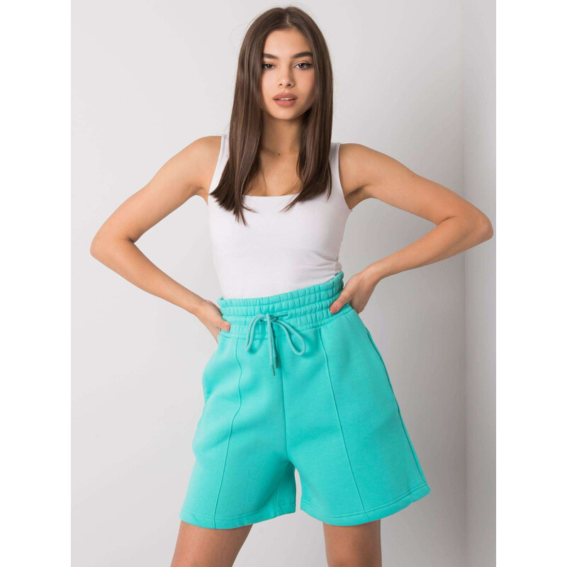 BASIC FEEL GOOD Tyrkysové šortky do A RV-SN-6992-1.84-turquoise 27750023