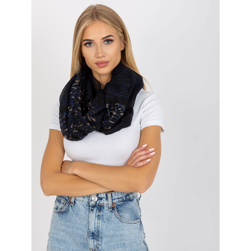 BASIC Tmavomodrá šatka so zvieracím motívom -AT-KM-S-6221 33971728