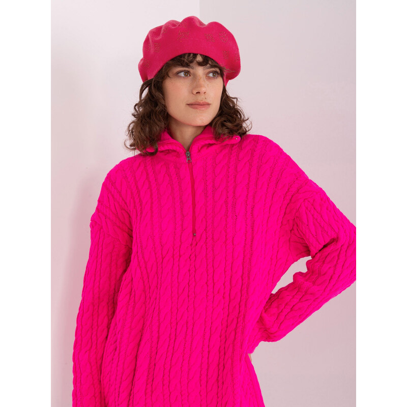 ITALY MODA Tmavoružová baretka s aplikáciou AT-CZ-2318.27-fuchsia 57953739