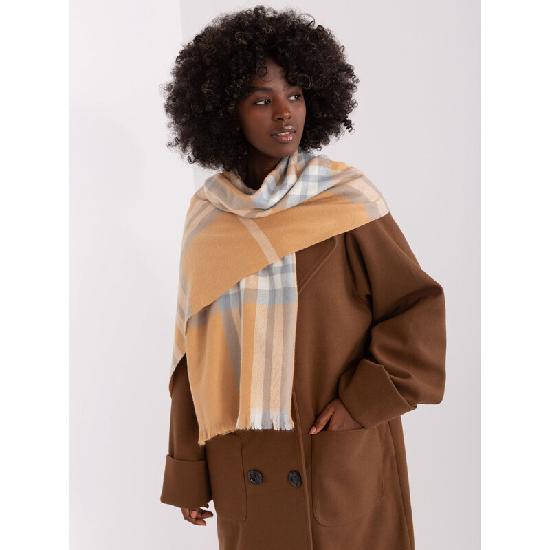 ITALY MODA Camel vzorovaný šál AT-SZ-23125-1.26-camel 57953944