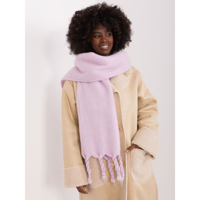 ITALY MODA Svetlofialový šál s vrkočmi -AT-SZ-2313502.31P-light purple 57954019
