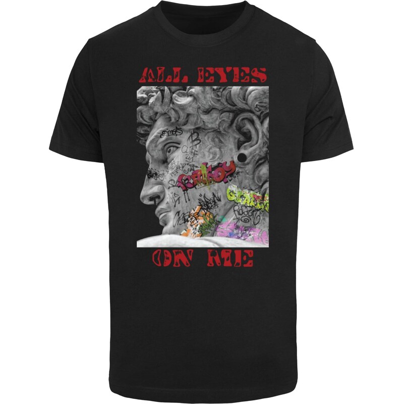 Mister Tee Tričko All Eyes Face Statue sivá / tmavočervená / čierna 63150954