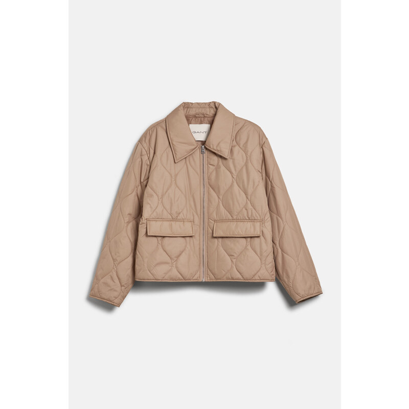 BUNDA GANT QUILTED COLLARED JACKET DARK KHAKI