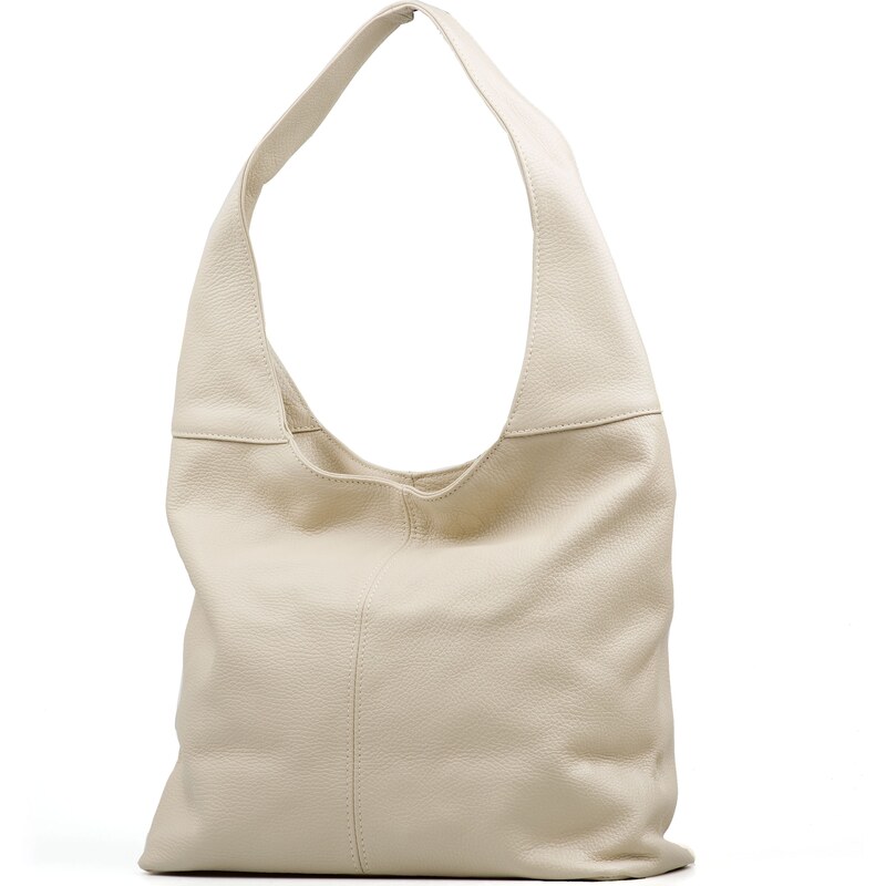 Blaire Kožená kabelka Maude béžová 64987779