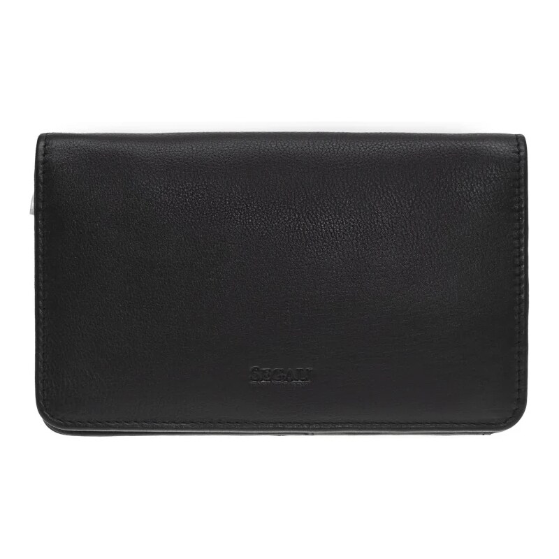 SEGALI Pánska kožená etue (dokladovka) SG-27003 čierna 47271741