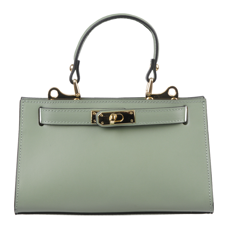 Zelená kožená talianska kabelka Anita Khaki NovaKabelka.sk 62929405