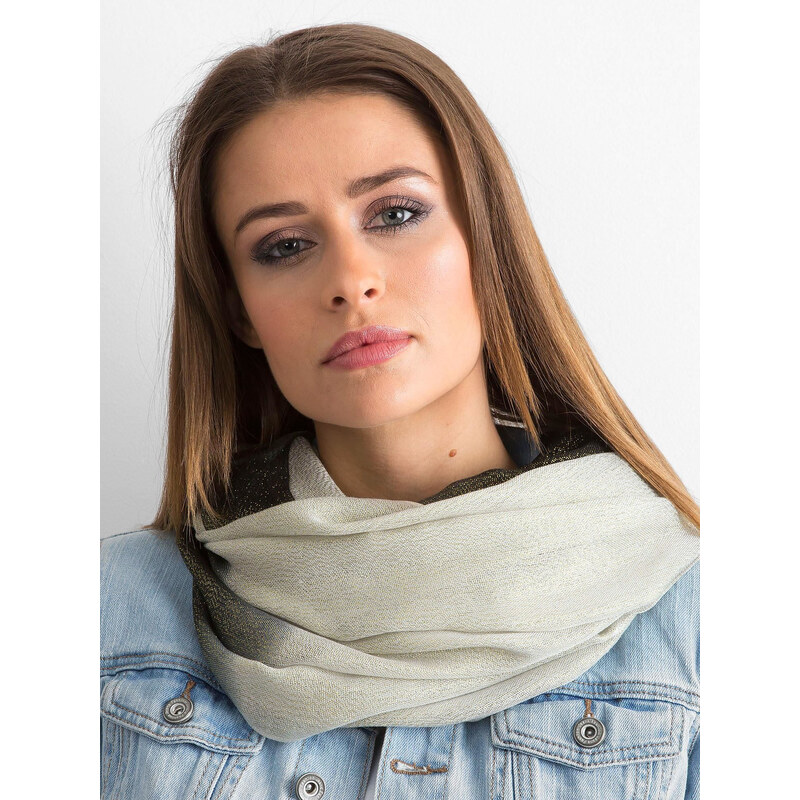 BASIC Čierno-siva leskla šatka -Nech-KM-BF48021.31P-black 25630363