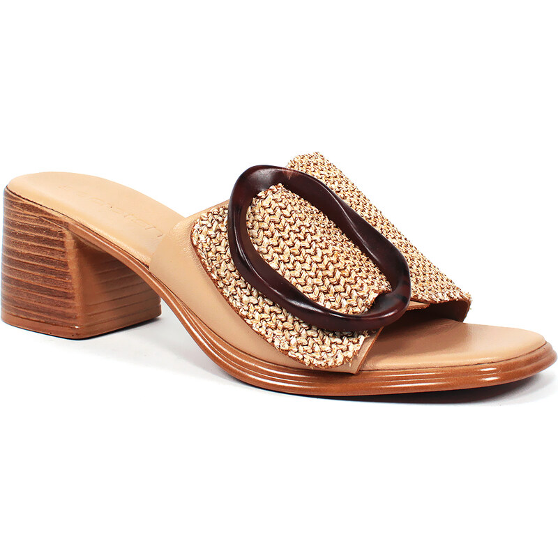 Secretshoes Elegantné kožené šľapky 62929494