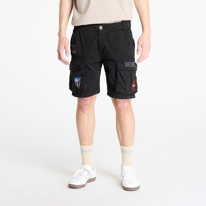 Šortky Alpha Industries Flying Tigers Shorts Black S/M 62930527