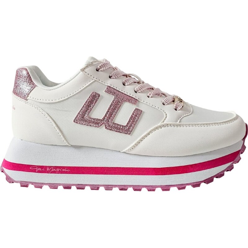 Biele Tenisky na platforme Gai Mattiolo Bianco Rosa 62930578