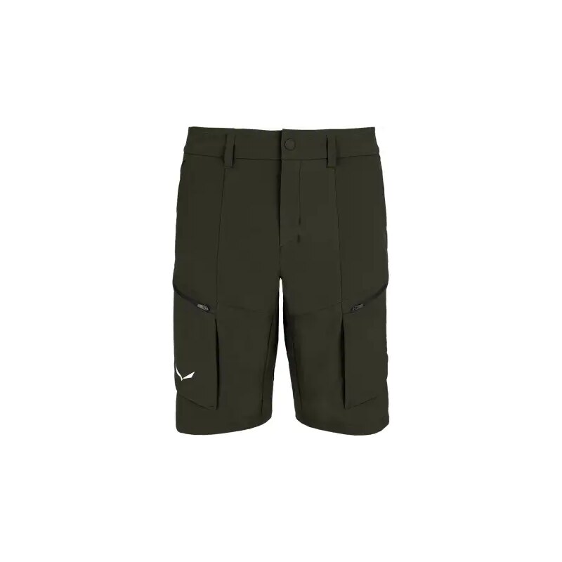 E-shop Salewa Puez Durastretch Cargo pánske kraťasy Dark Olive vel. L
