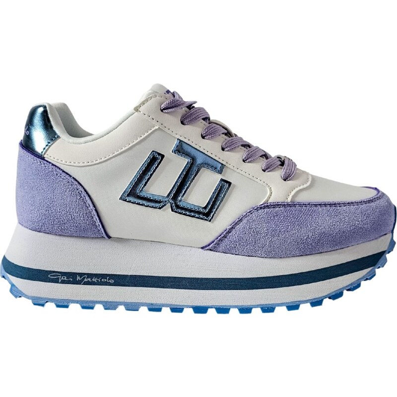 Biele Tenisky na platforme Gai Mattiolo Bianco Lilac 62930819