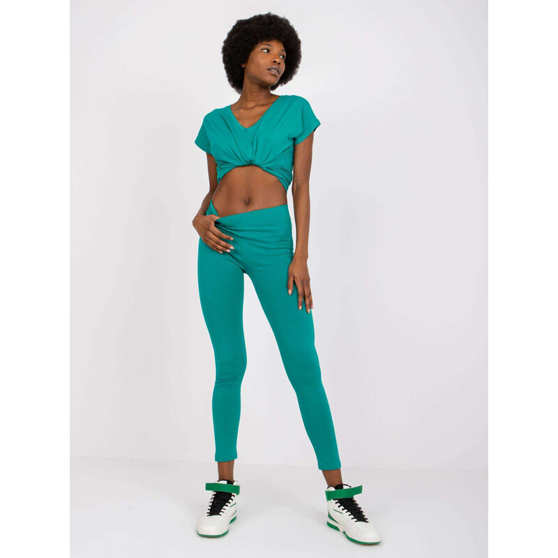 BASIC FEEL GOOD Zelené legíny Brigitte -AP-LG-A-002-green 31979122