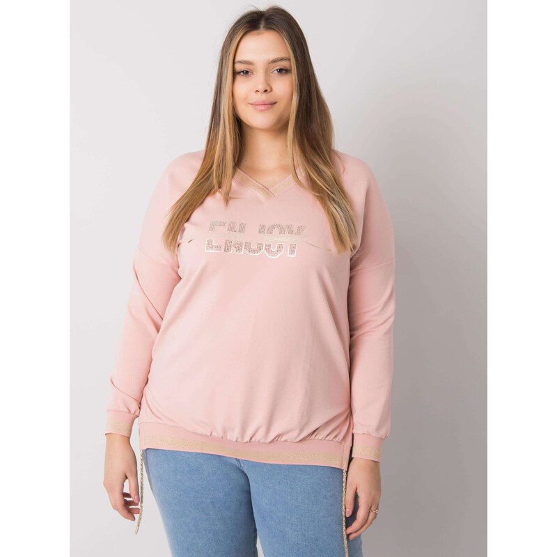 RELEVANCE Svetloružové dámske tričko s nápisom RV-BZ-7157.87P-pink 57949115