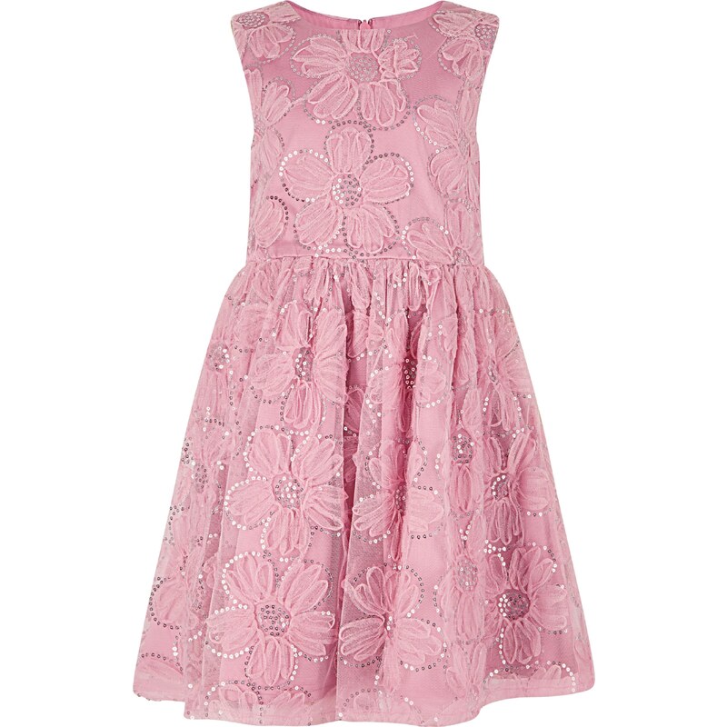 happy girls Šaty striebornosivá / ružová 62937651